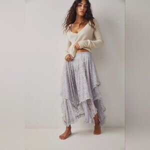 Free People French Courtship Half Slip Lace Skirt Size Large